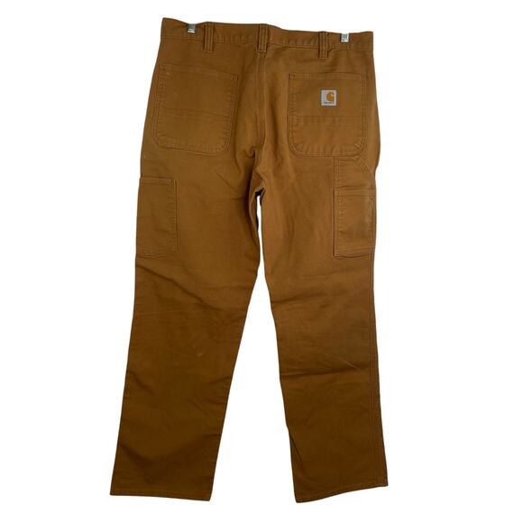 Carhartt Relaxed Fit Tan Canvas Workwear Utility Pant Jeans size 36X32 - Picture 4 of 16